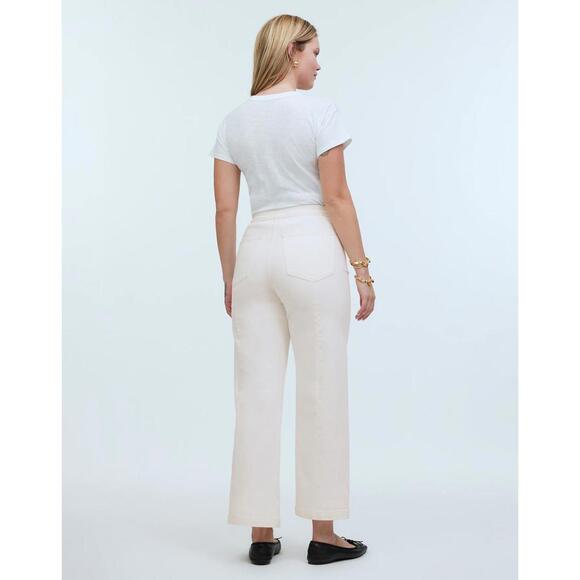 Madewell The Emmett Wide-Leg‎ Crop Jean: Welt Pocket Edition Size 33 - Picture 2 of 8